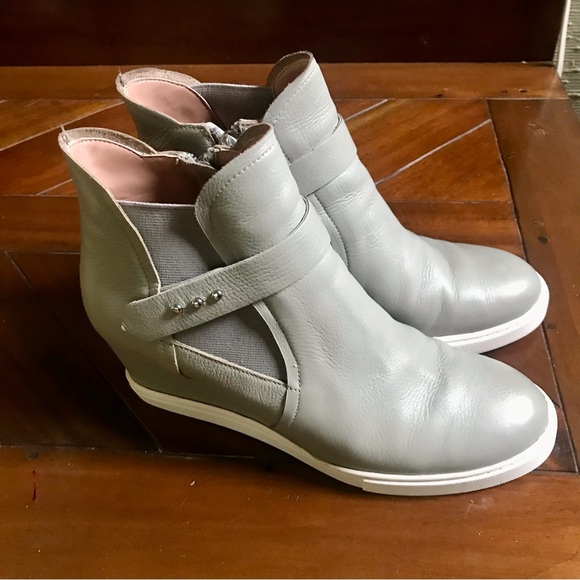 LINEA PAOLO Gray Wedge Sneakers - Picture 13 of 14